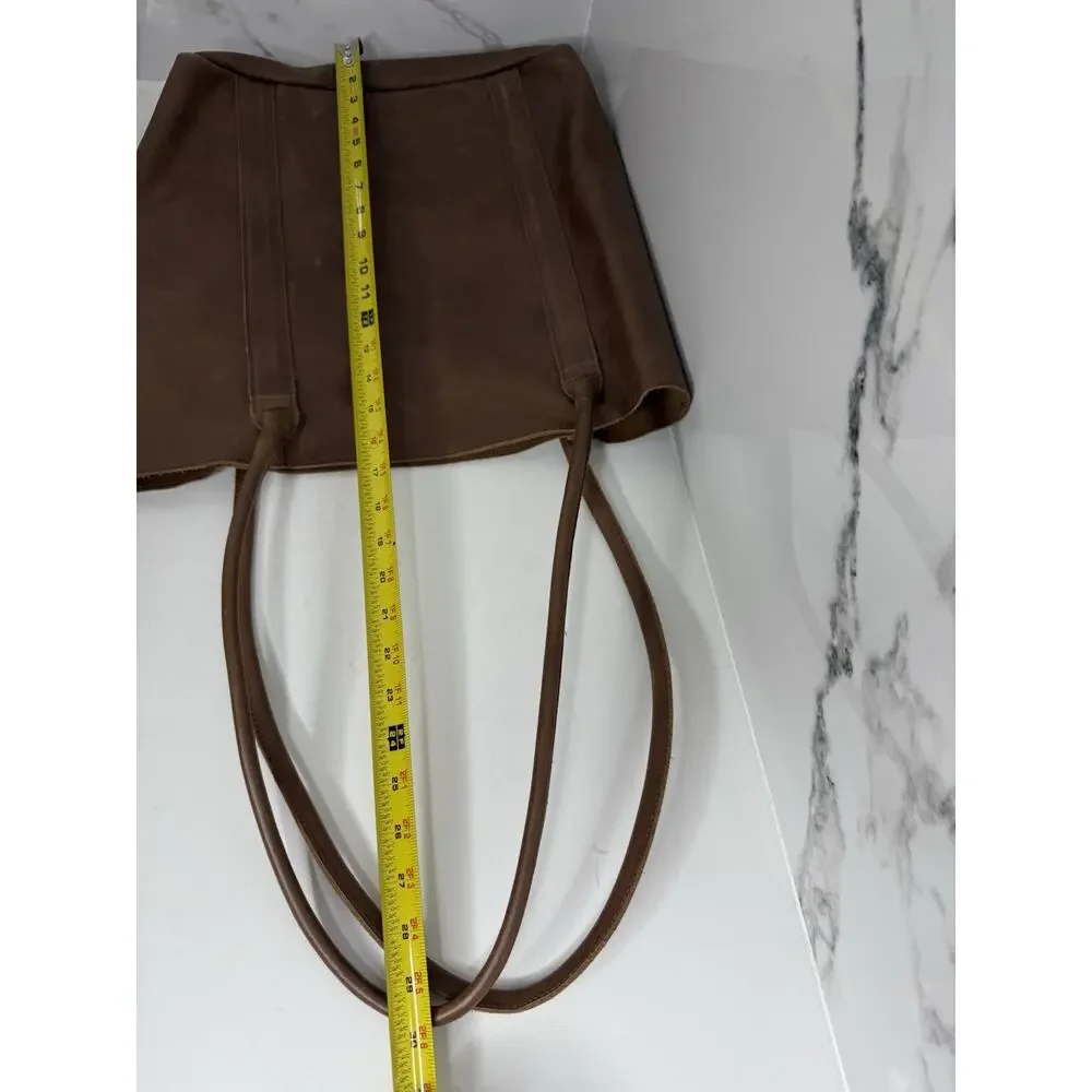 ABLE Lomi Leather Tote Beige 100% Leather Handbag Knotted Straps Ethically Made